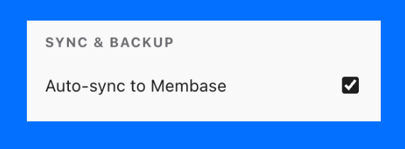 Turn encrypted sync to Membase on or off